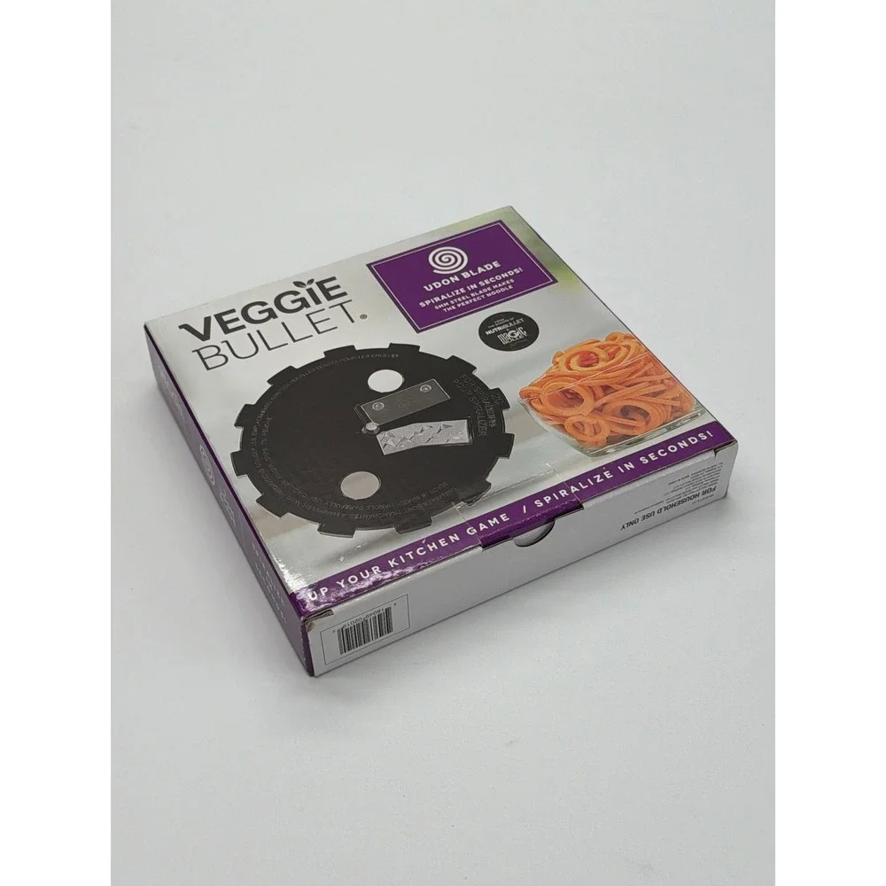Veggie Bullet Udon Blade‎ 5mm Spiralizer Attachment NutriBullet VBR-U0203 NEW